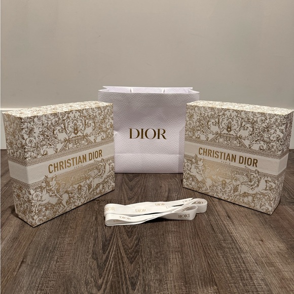 Dior Other - Bundle of 2 2023 Dior Holiday Beauty Gift Boxes, Ribbon, and Shopping Bag✨